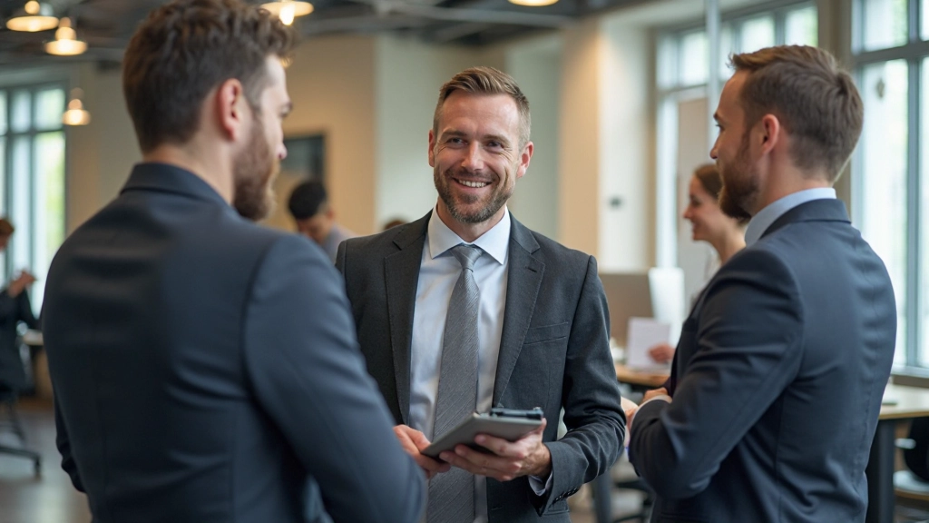 Twee mensen in een café die Nederlands spreken met kopjes thee op tafel